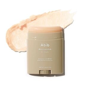 ABIB Korean SPF 50+ Airy Sunstick Water Resistant Smoothing Bar | 23g/0.81oz